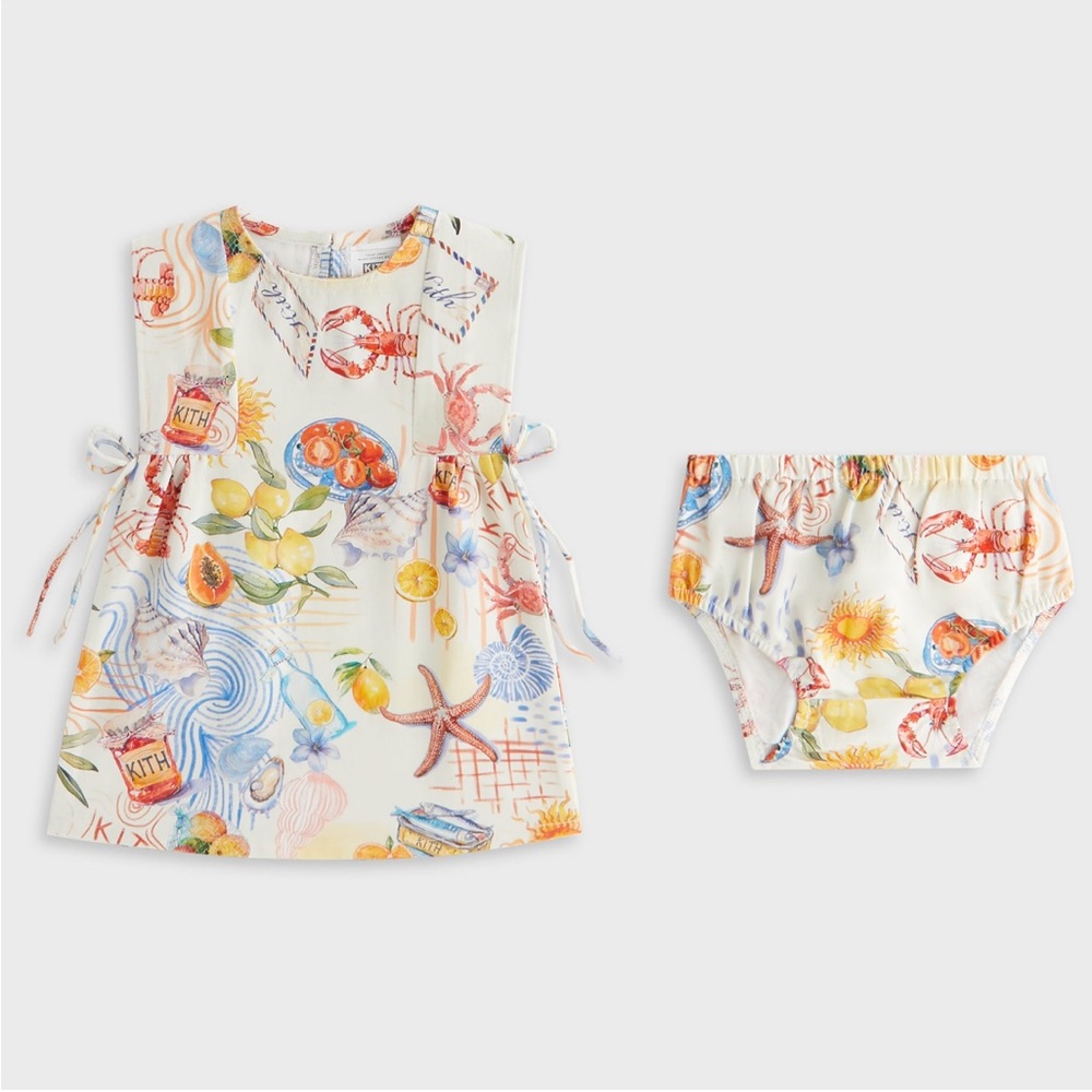 Kith 2025 Baby Summer Picnic Dress and Bloomers Set 6-9months
